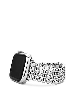 Lagos Smart Caviar Taper Apple Watch Bracelet, 38mm - 45mm In Silver