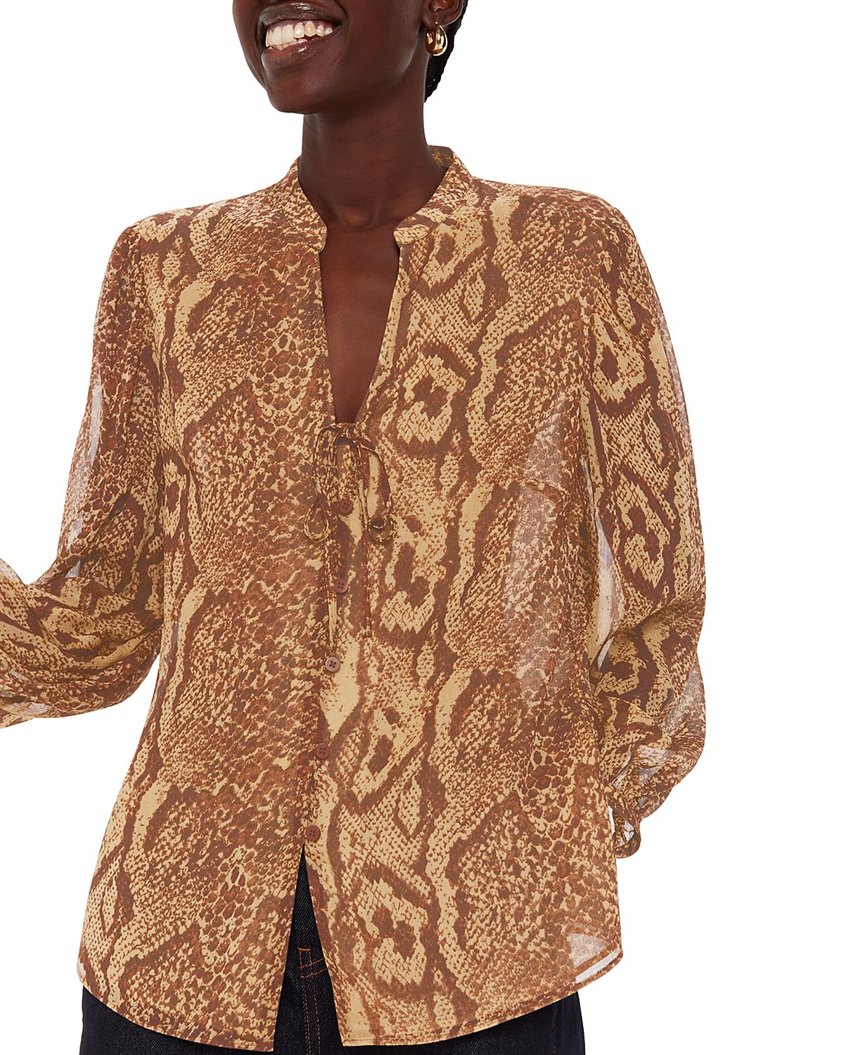 Whistles Serpent Print Shirt