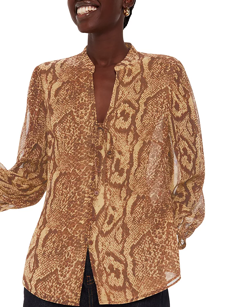 Whistles Serpent Print Shirt