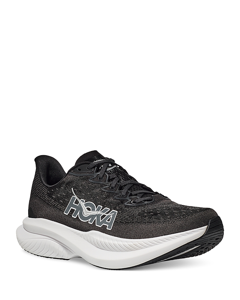 Hoka Women's Mach 6 Low Top Sneakers in Black
