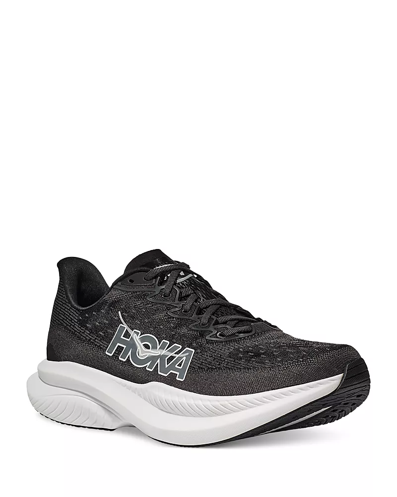 Hoka Women's Mach 6 Low Top Sneakers in Black