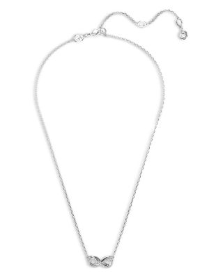 Hyperbola Infinity Pendant Necklace, 15"