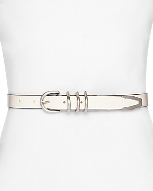 Shop Rag & Bone Women's Leather Baby Spire Hip Belt In Antique White