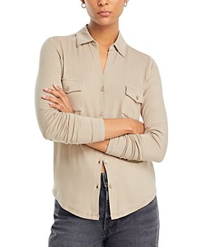 Famulily Casual 2 Piece Beige Lounge Set for Womens Button Down