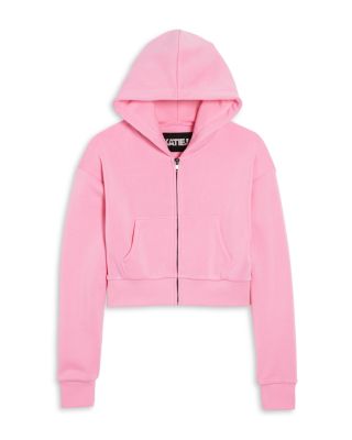 KatieJnyc - Girls' Dylan Crop Zip Hoodie - Big Kid