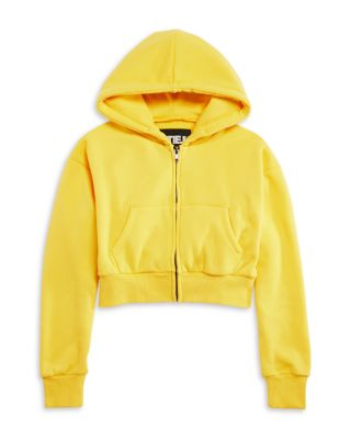 KatieJnyc Girls' Dylan Crop Zip Hoodie - Big Kid