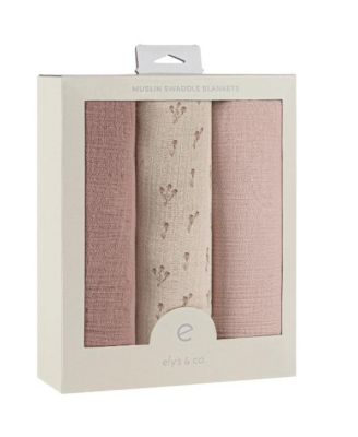 Unisex Cotton Muslin Swaddle Blanket 3 Pack - Baby