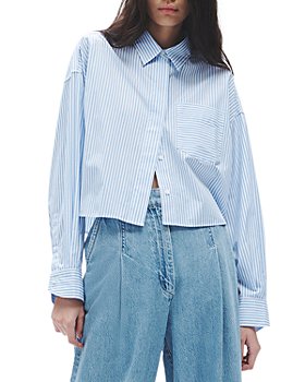 Striped Button-Down Shirts for Women - Bloomingdale's