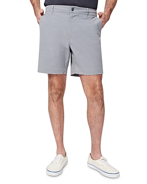 Faherty All Day Belt Loop 7-inch Shorts In Ice Grey