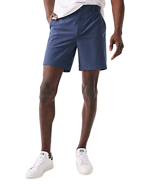 Shop Faherty All Day 7 Shorts In Dark Blue