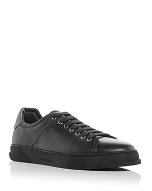 FERRAGAMO MEN'S CLAYTON LEATHER SNEAKERS