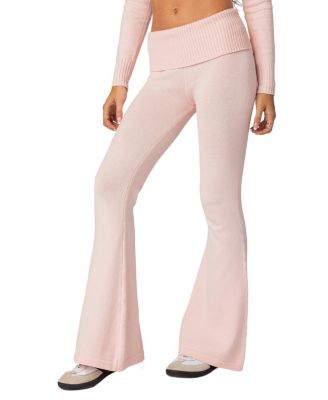 Desiree Knitted Low Rise Fold Over Pants