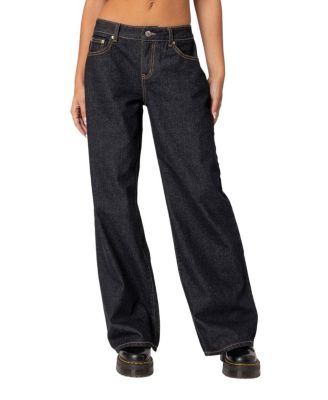 Edikted - Raelynn Washed Low Rise Jeans