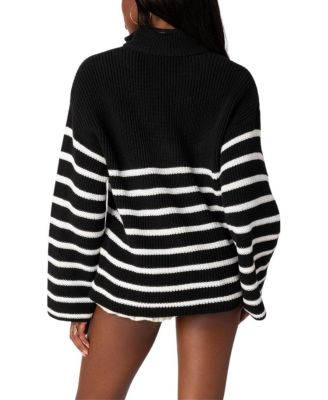 Oversized Quarter Zip Sweater