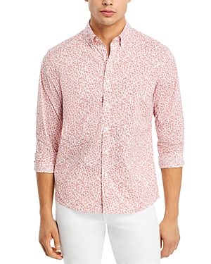 Shop Michael Kors Branch Floral Slim Fit Button Down Shirt In Rosewater