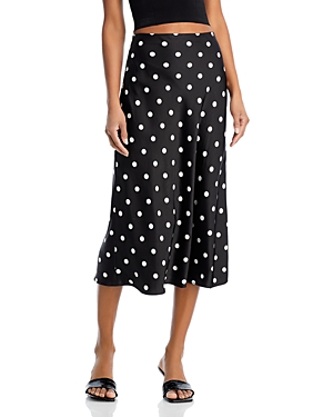 AQUA MIDI SLIP SKIRT - 100% EXCLUSIVE