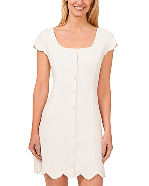 CeCe Scalloped Edge Dress