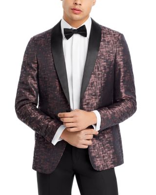 John Varvatos Star USA - Brooklyn-LSC Patterned Regular Fit Dinner Jacket
