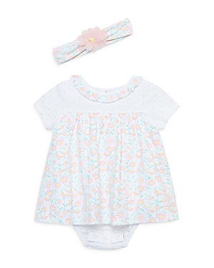 Shop Little Me Girls' Daisy Dot Popover & Headband - Baby In Floral