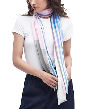 Shop Barbour Kendra Check Scarf In Multi