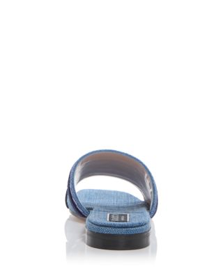Women&#39;s Logo Denim Slide Sandals
