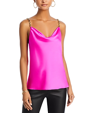 Shop Generation Love Lorette Chain Strap Camisole Top In Hot Pink