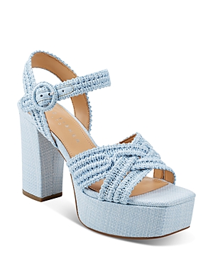 Marc Fisher Ltd Women's Chesse Espadrille Platform Sandals In Light Blue