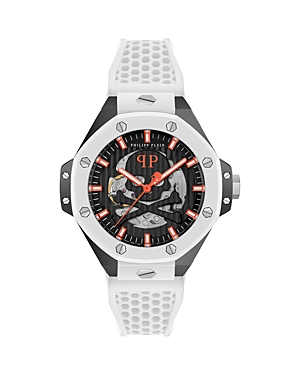 Shop Philipp Plein Plein $keleton Royal Watch, 46mm In Black/white