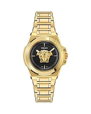Shop Versace Hera Watch, 37mm In Gold