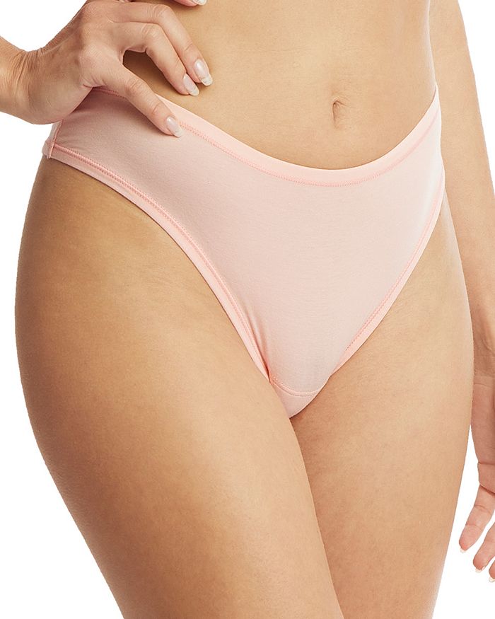 Shop Hanky Panky Playstretch Natural Rise Thong In Sweet Nothings