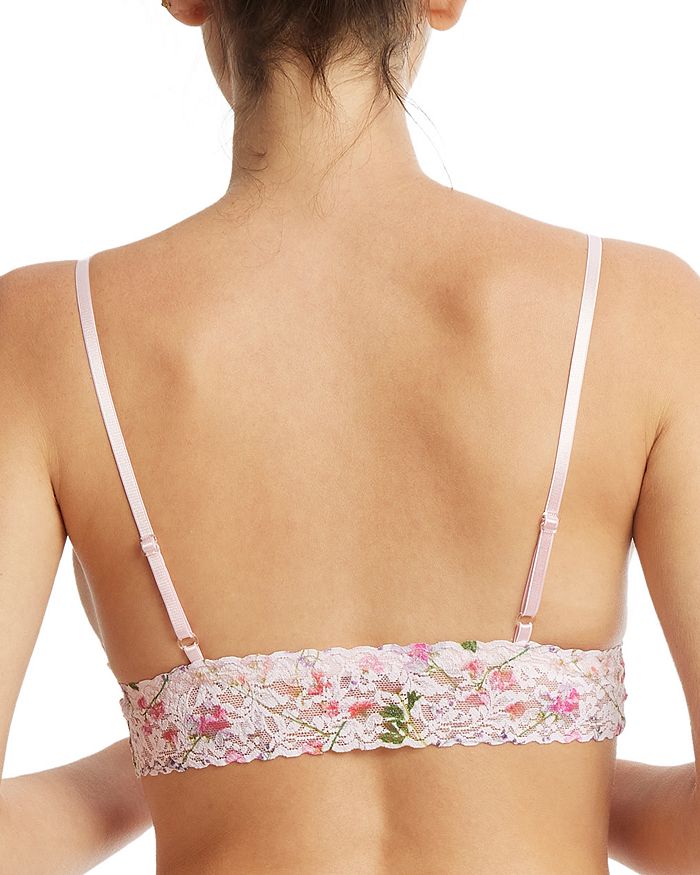 Shop Hanky Panky Printed Lace Bralette In Rise And Vines