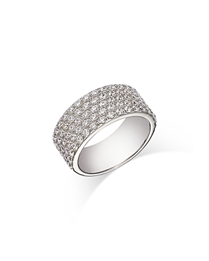 Bloomingdale's Diamond Pave Wide Ring In 14k White Gold, 1.50 Ct. T.w.