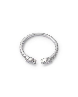 Diamond Open Ring in 14K White Gold, 0.35 tcw 