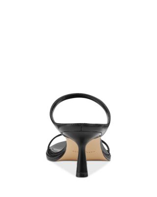 Women&#39;s Alonde Leather High Heel Slide Sandals