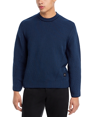 Cotton & Nylon Regular Fit Crewneck Sweater