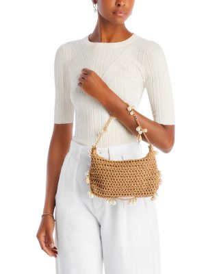 Seashell Raffia Shoulder Bag - Exclusive