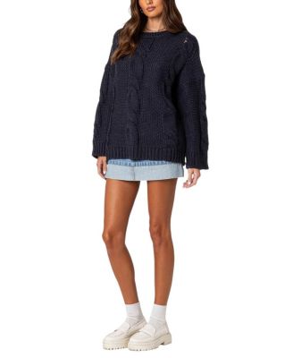 Alene Oversized Cable Knit Sweater