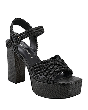 Shop Marc Fisher Ltd Women's Chess Espadrille Platform Sandals In Black