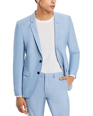 Shop Hugo Arti Melange Solid Extra Slim Fit Suit Jacket In Light Pastel Blue