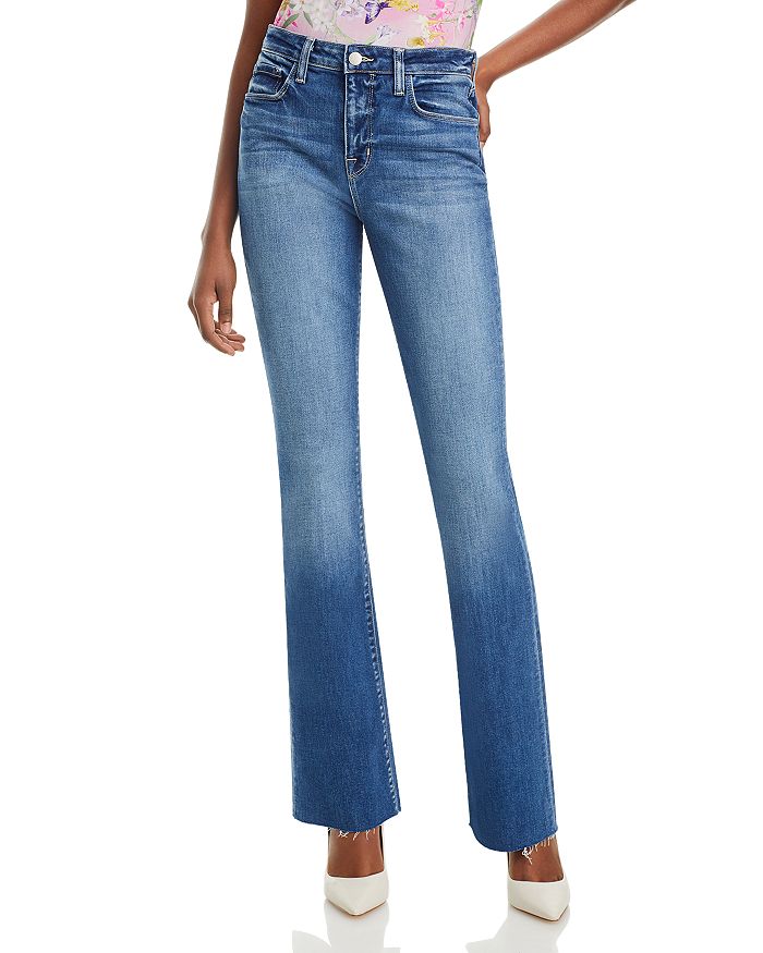 L'AGENCE Ruth High Rise Straight Jeans in Cambridge
