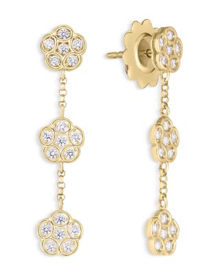 Roberto Coin - 18K Yellow Gold Daisy Chain Drop Earrings - Exclusive