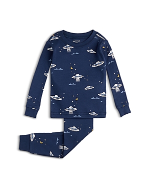 Shop Petit Lem Boys' Cotton Pajama Set - Little Kid In Navy