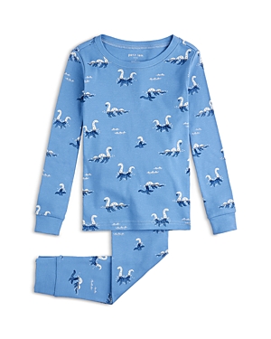 Shop Petit Lem Boys' Cotton Pajama Set - Little Kid In Blue