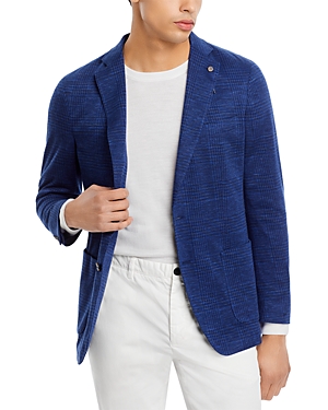 Crown Crafted Dayton Plaid Knit Tailored Fit Blazer