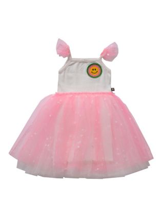 Petite Hailey - Girls Smile Frill Tutu Dress- Big Kid