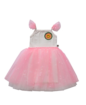 Shop Petite Hailey Girls' Smile Frill Tutu Dress - Big Kid In Pink