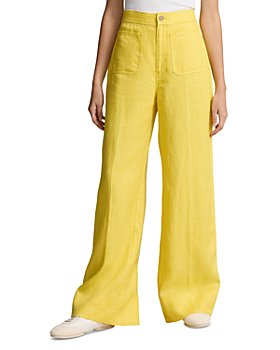 Polo Ralph Lauren Women Fashion Wide-Leg Pants Khaki Plus Sizes