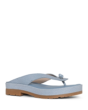 DONALD PLINER WOMEN'S SLIP ON THONG PLATFORM SANDALS