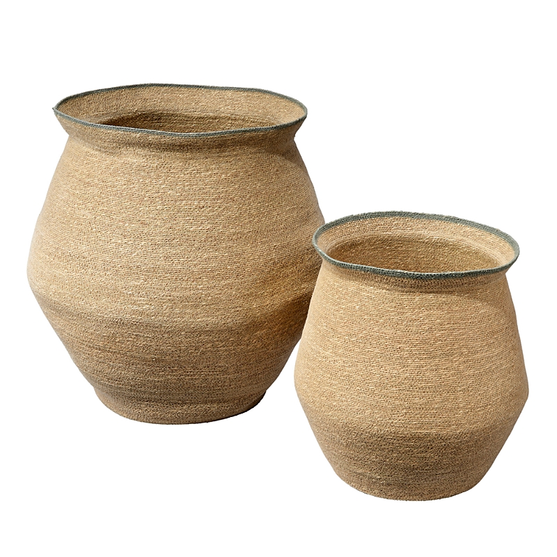 Jamie Young Cobra Basket Set In Natural