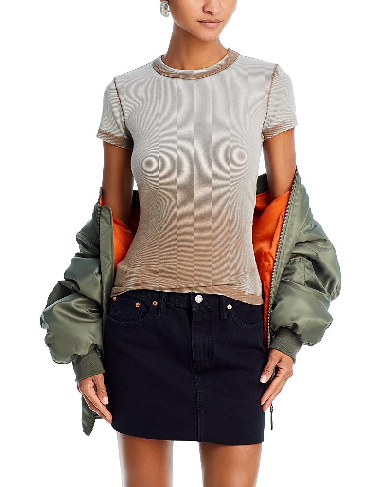 Cotton Citizen Verona Crewneck Tee In Camel Cast